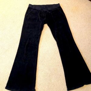Black Juicy Couture velour pants